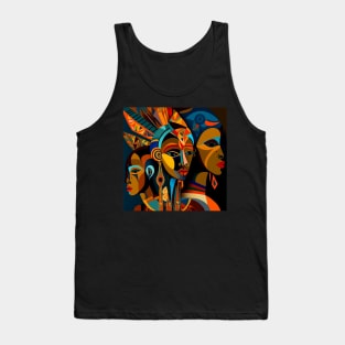 African Print Design Tank Top